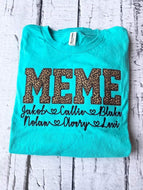 MAMA Name Below embroidery design CREWNECK