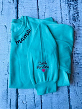 Load image into Gallery viewer, Mama Crewneck with kids name sleeve
